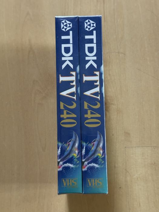 Dwie kasety nowe VHS TDK e-240TVED