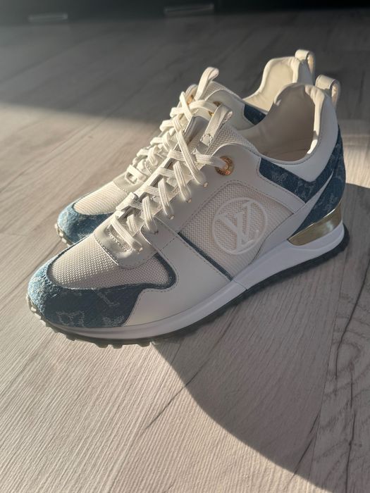 Sneakersy LV denim jeansowe białe