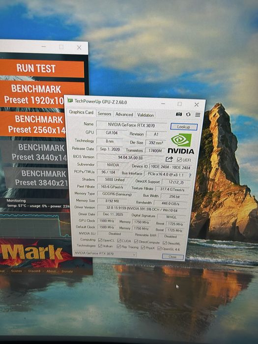 Видеокарта ! Gainward Pheonix RTX3070 8 Gb!