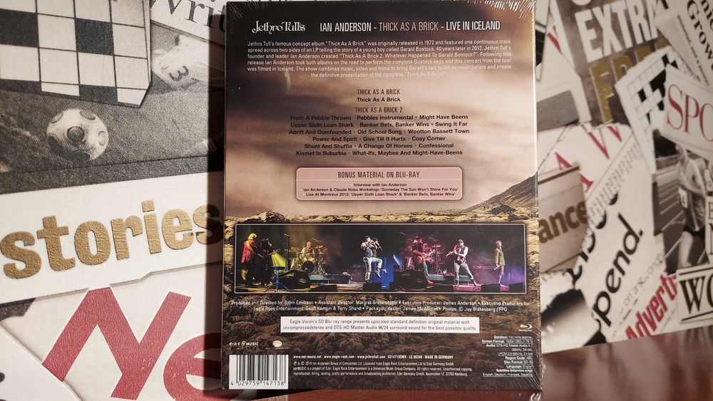 Ian Anderson - Thick As A Brick Live In Iceland Koncert 2xCD + Blu