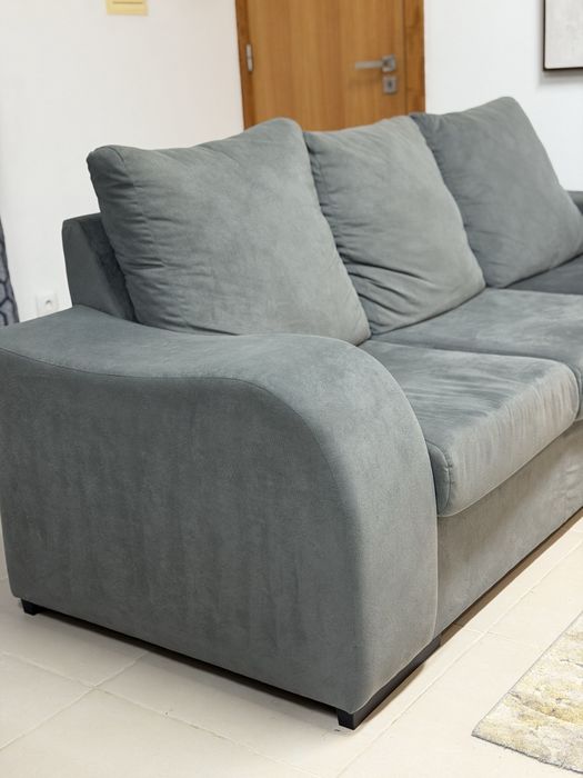 Sofá Chaise Long Cinza