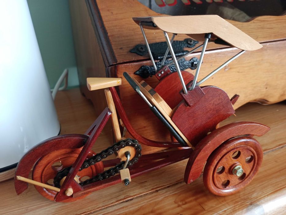model drewniany rykszy
