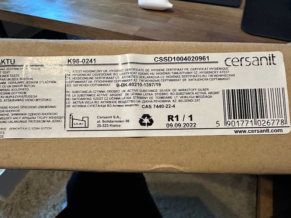 Deska CERSANIT SLIM WRAP duroplast, wolnoopadająca K98-0241