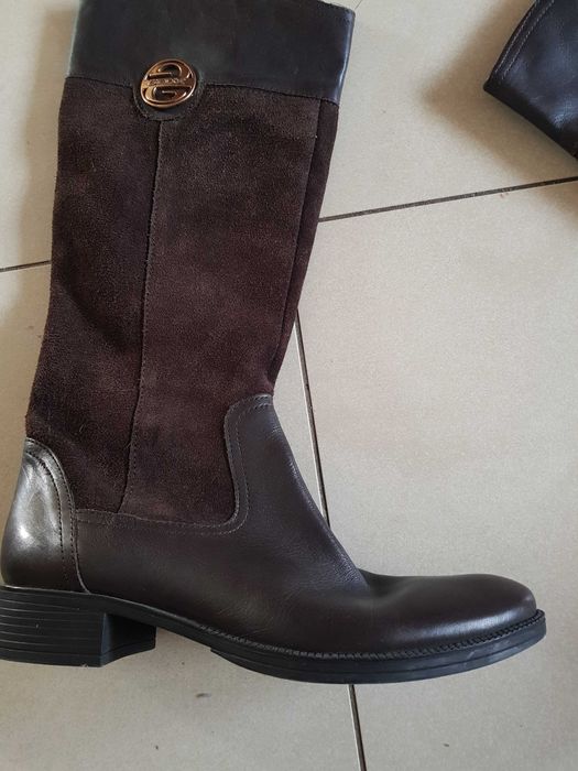 Skórzane kozaki  Geox