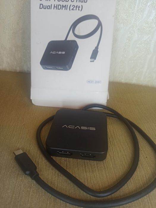 Адаптер HDMI Acasis USB C Hub Dual HDMI (2ft) HC31-2H60 Адаптер