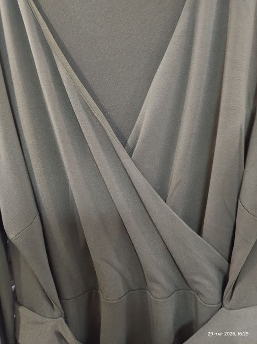 Sukienka H&M khaki komunia okazja r.44/46/48