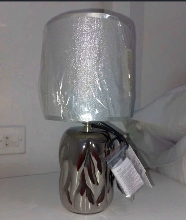 Lampka nocna srebrna