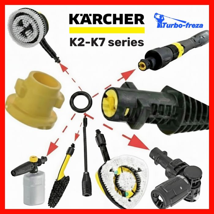 Ремкомплект Кarcher K2 K3 K4 K5 K7 - ремонтний комплект форсунка фреза
