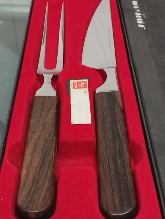Conjunto de trinchar faca e garfo Dreizak (Wusthof) Solingen
