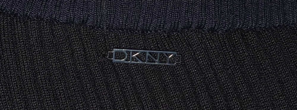 Nowa asymetryczna sukienka DKNY roz. XS, czarno-granatowa