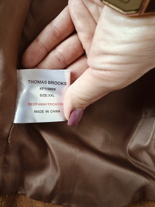Płaszcz Thomas Brooks kaszmirowy wełniany długi maxi damski premium se