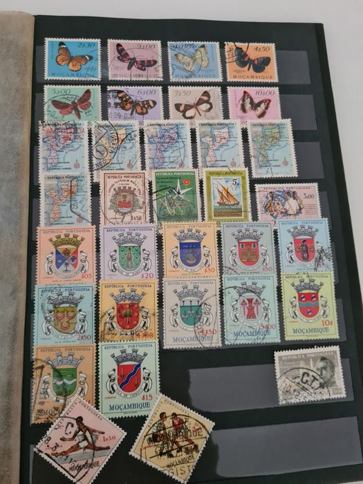 Grande colecção de selos 4 albuns