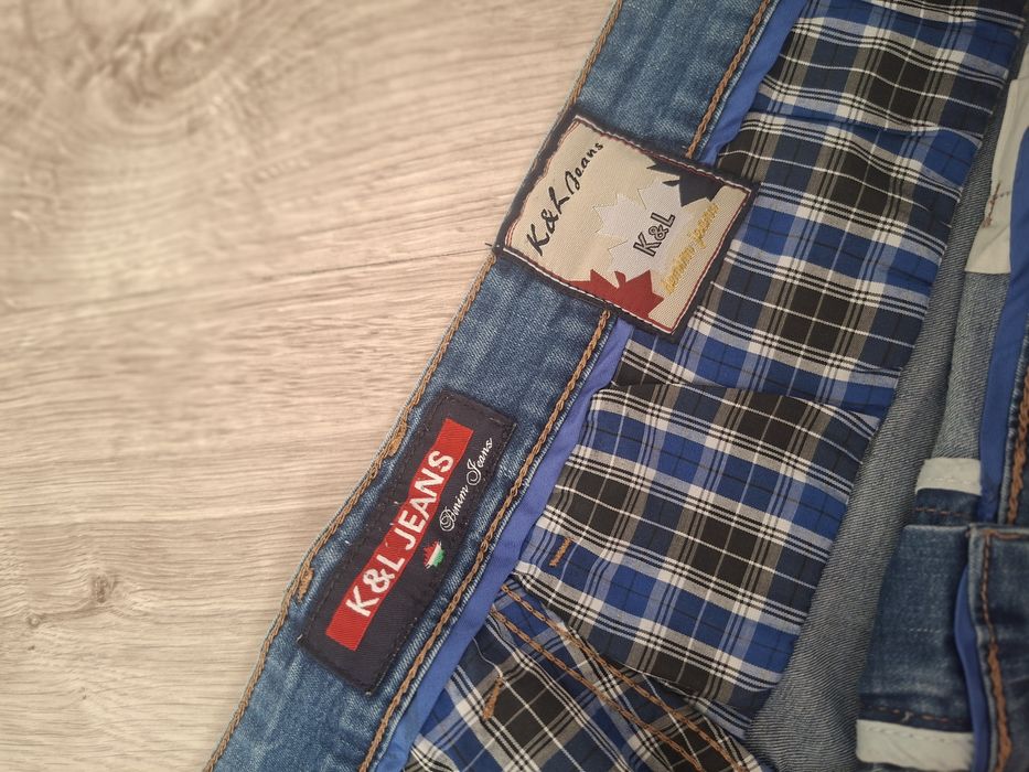 Spodenki męskie jeans, plus size