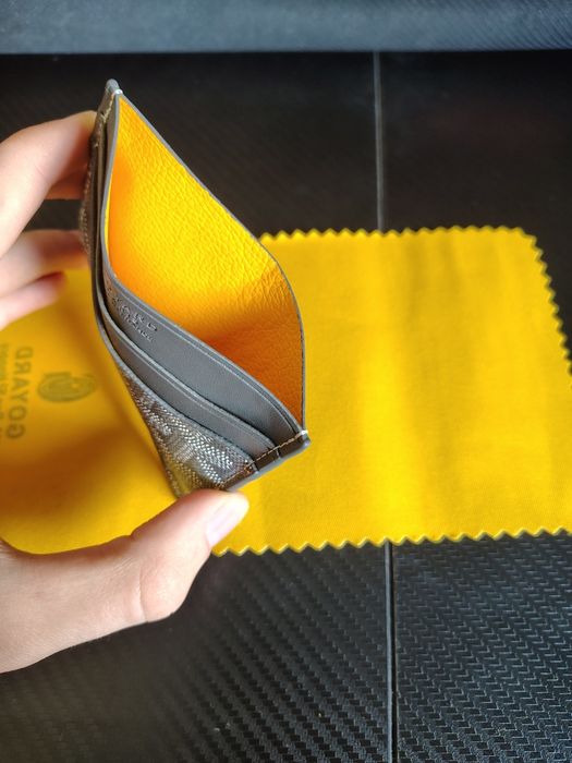 Goyard card holder gray