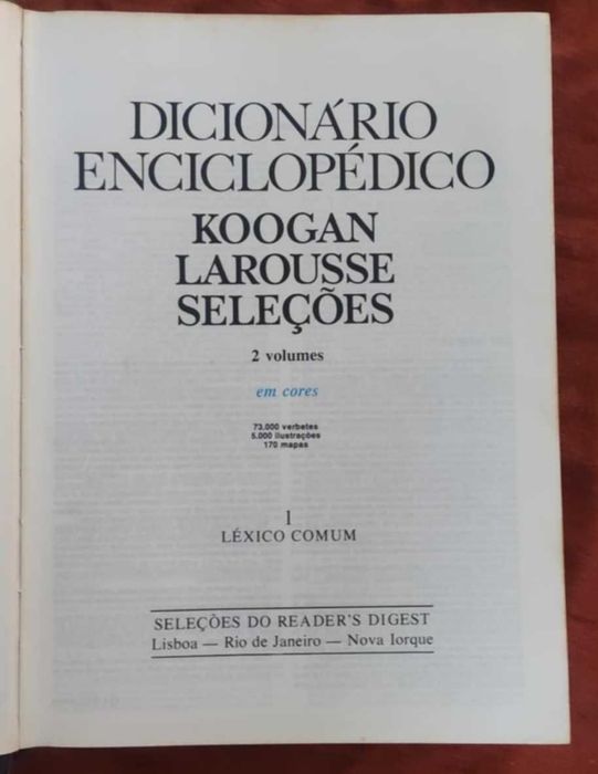 Livro - Dicionário Enciclopédico - Volume 1 (Léxico Comum)