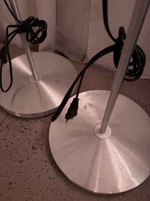 2sztuki Lampa podlogowa ikea lersta srebrna stal