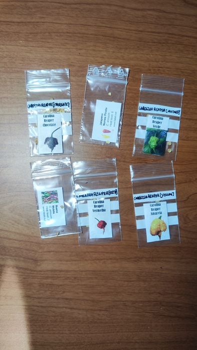 Pimentas atómicas (32 variadades)