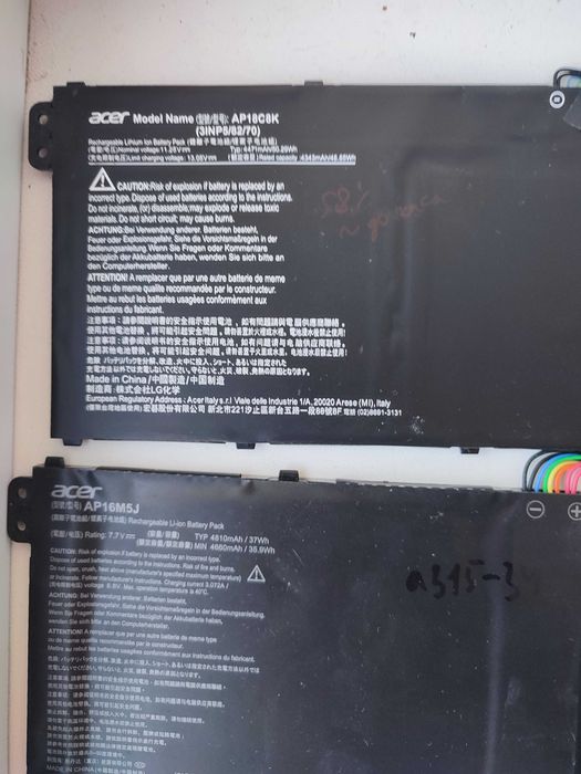 Акумулятор (батарея) ноутбук asus lenovo acer hp