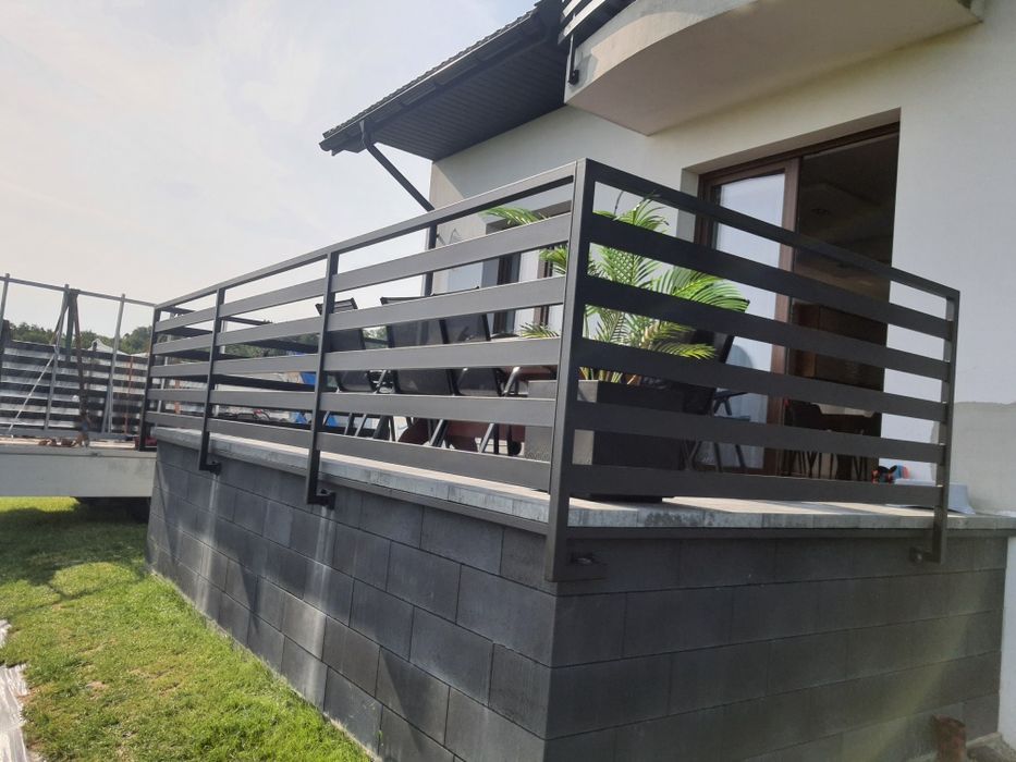 Balustrada panelowa 80x20 ocynk ogniowy