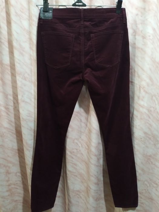 Подростковые брюки Gap микровельвет бордо 26 р
