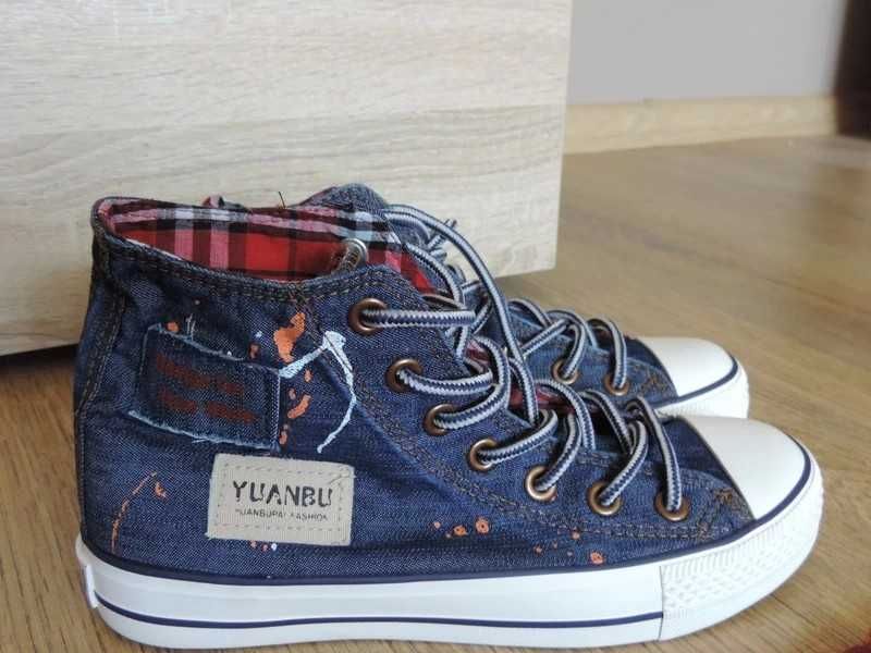 Jeansowe buty trampki rozmiar 38 nowe z metką