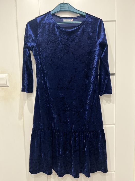 Sukienka damska welurowa m