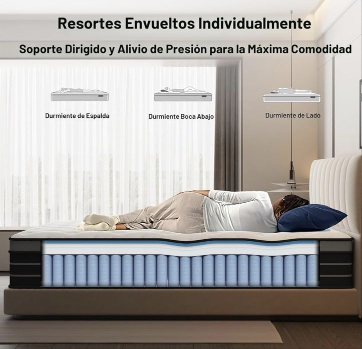 Cama Box Corpo e meio 120x200 e colchão Novos