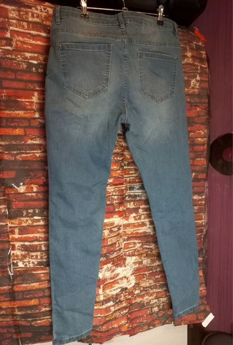 XL (42) Klasyczne Niebieskie Jeansy Rurki Denim Collection