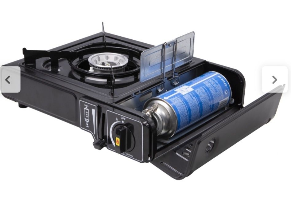 Kit Fogão a gás portátil 1900W Novo + 2 botijas de gás