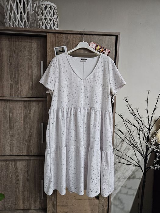 Sukienka boho biała r. XXL beloved