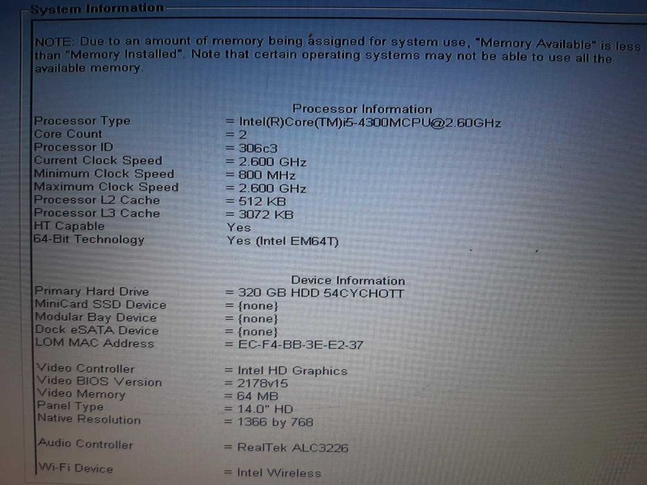 Laptop DELL Latitude E6440