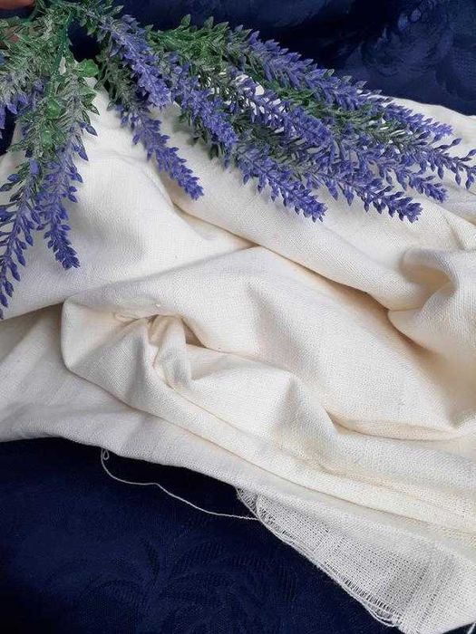 100% лен! неотбеленный отрез льняной фактурной дорожки модная ткань