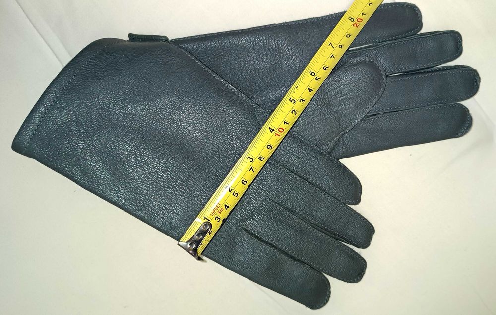 Перчатки из натуральной кожи серые Германия 8.5 (L) размер