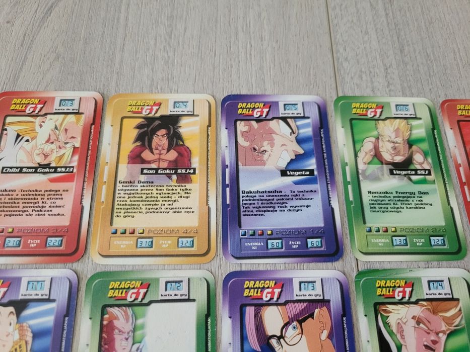 Karty Dragon Ball Chio - 16/16 GT do gry