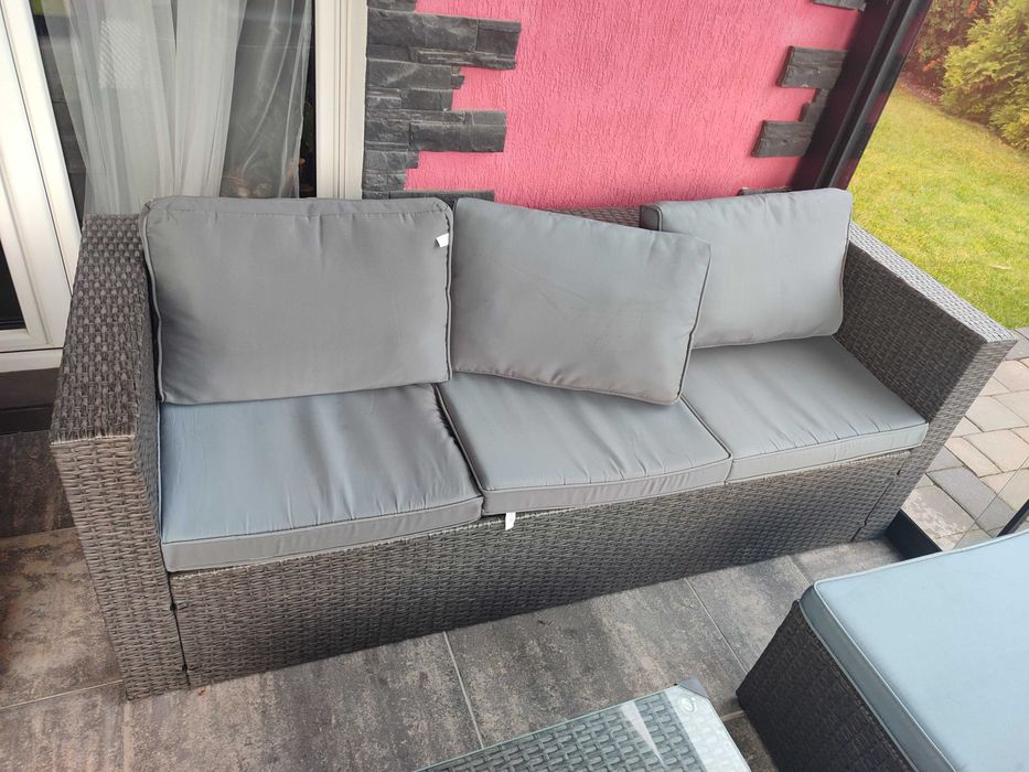 テクノガーラ　2個セット Zestaw wypoczynkowy taras 8 osób Stefano Grande antracyt