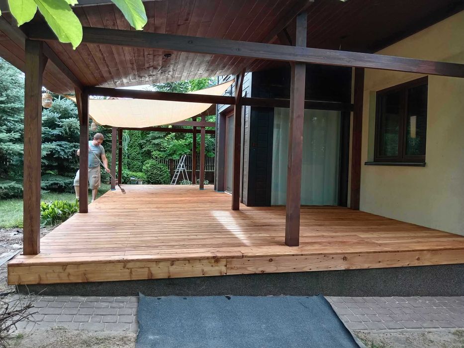 Tarasy kompozytowe , drewniane