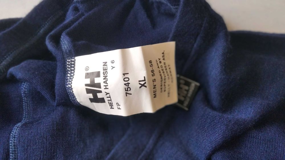 Kalesony TERMICZNE Helly Hansen Mountain niebieski XL ciepłe NOWE