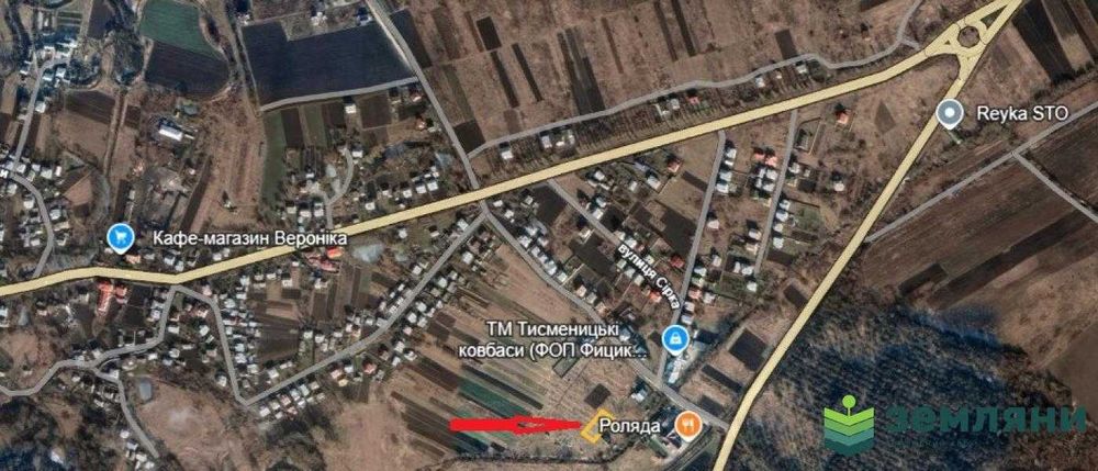 Продаж землі 10 соток під забудову, м.Тисмениця вул. М.Погідної (5)