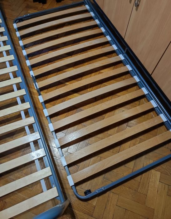 Łóżko podwójne wysuwane 90x200 metalowe