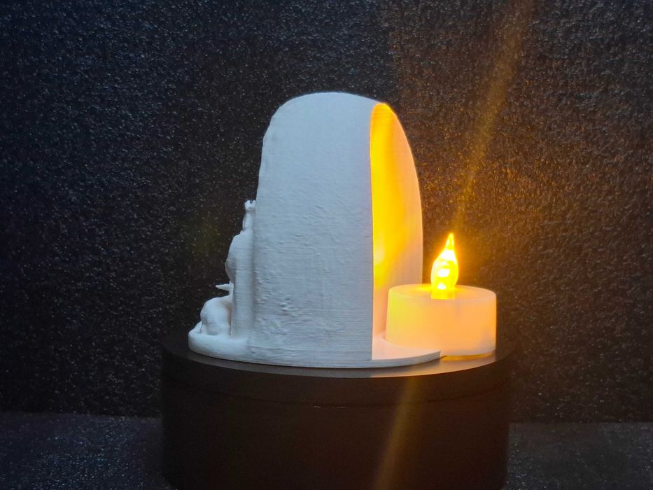 Presépio com lâmpada LED