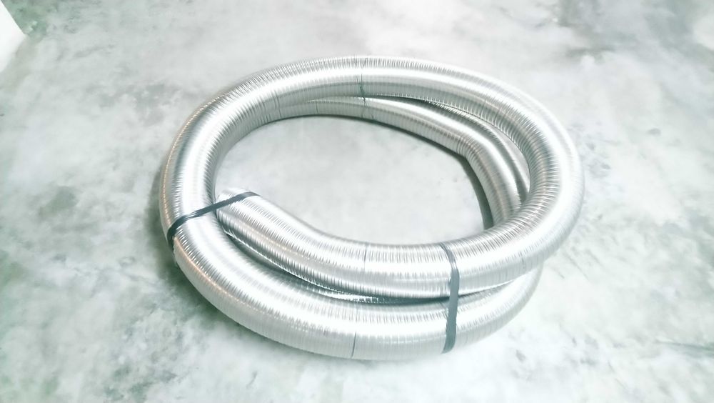 Tubo inox flexível duplo de 150mm 7mt
