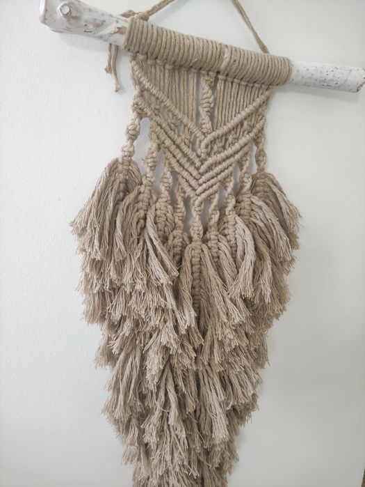 Macrame em linha de algodão