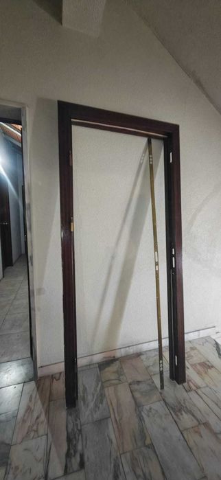 Porta de entrada DE SEGURANÇA COM ARO — conjunto completo