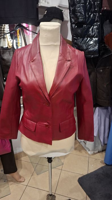 marynarka skórzana M,L stan bardzo dobry wymiary na zdjęciach