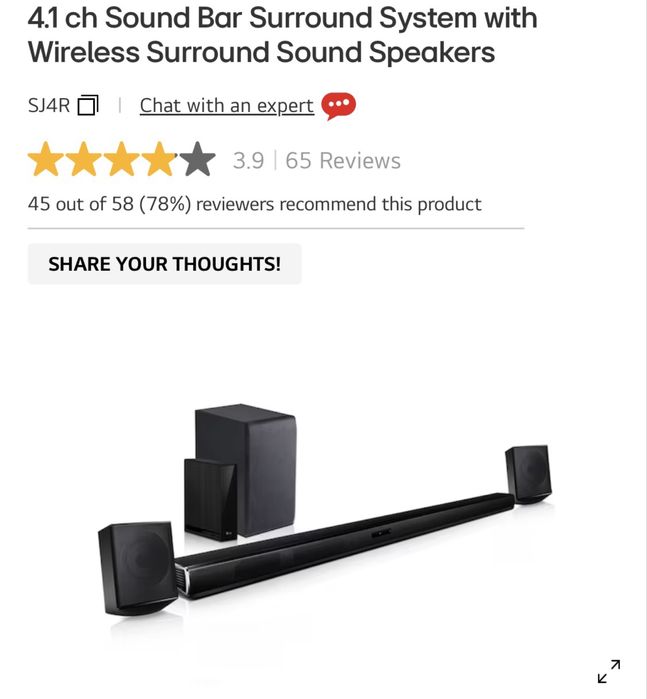 Sound bar LG SJ4R 4:1