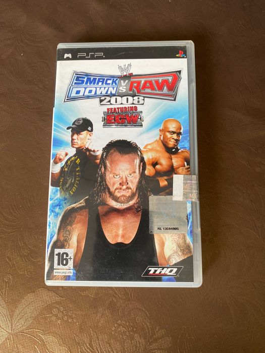 Jogo para a PSP portátil - SMACKDOWN VS RAW - 2008 - Usado