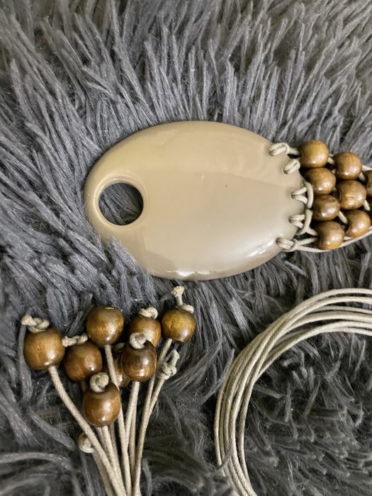 Rzemykowy popielaty pasek