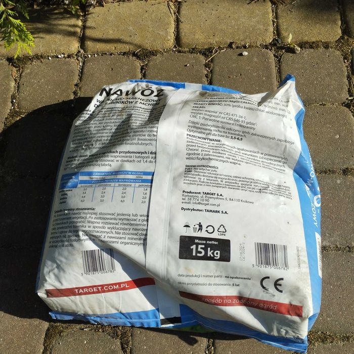 Nawóz wapniowo-magnezowy 15kg