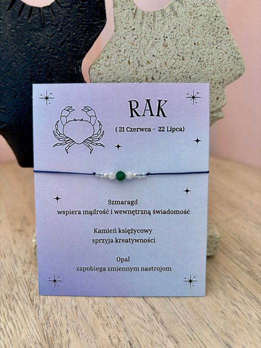 Bransoletka zodiakalna Rak