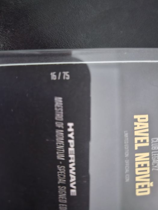 Pavel Nedved on card auto /75